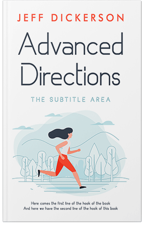 Premade Book Cover Aqua Haze