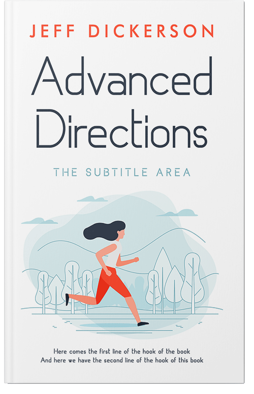 Front view of Premade Health & Dieting & Fitness Book Cover - Aqua Haze