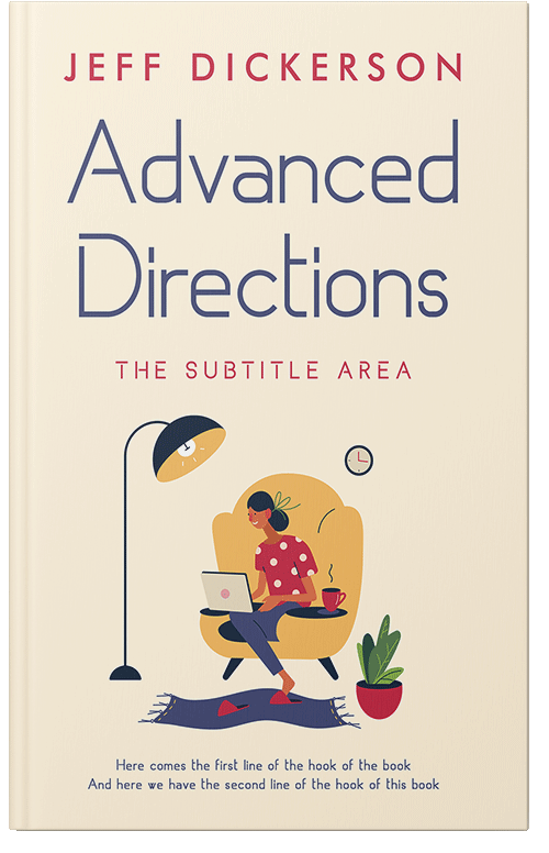 Front view of Premade Business Book Cover - Citrine White