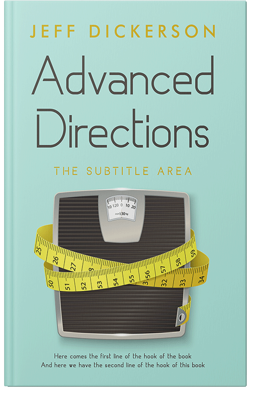 Front view of Premade Health & Dieting & Fitness Book Cover - Aqua Island