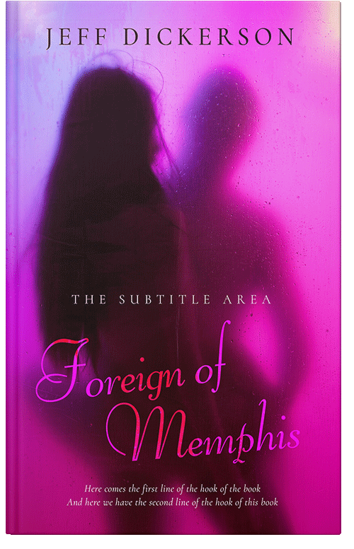 Front view of Premade Erotica Book Cover - Cerise