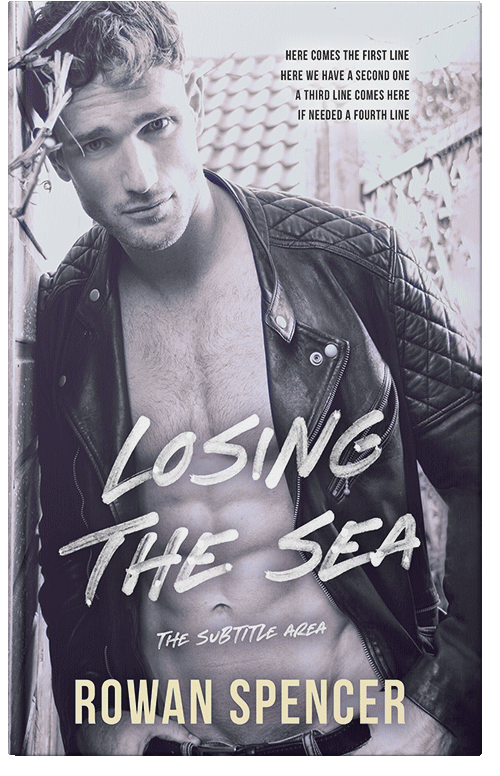 Front view of Premade Erotica Book Cover - Gray Suit