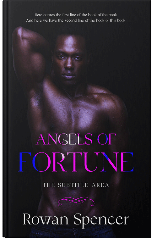Front view of Premade Erotica Book Cover - Black