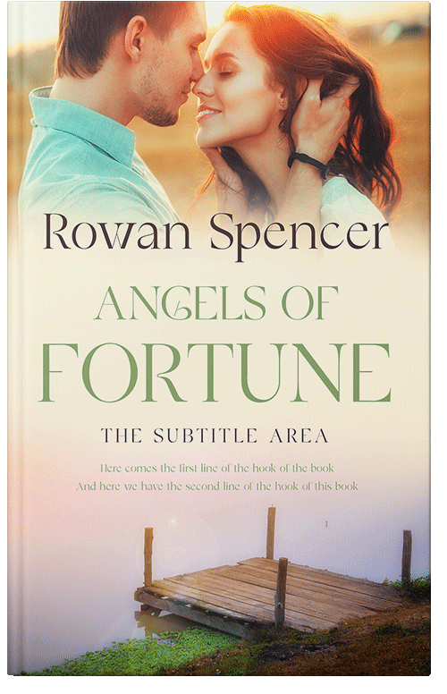 Front view of Premade Romance Book Cover - White Rock
