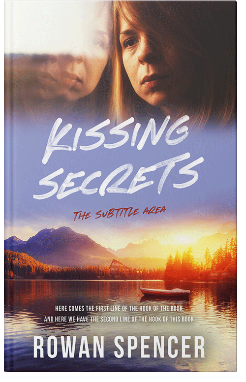 Front view of Premade Romance Book Cover - Amethyst Smoke