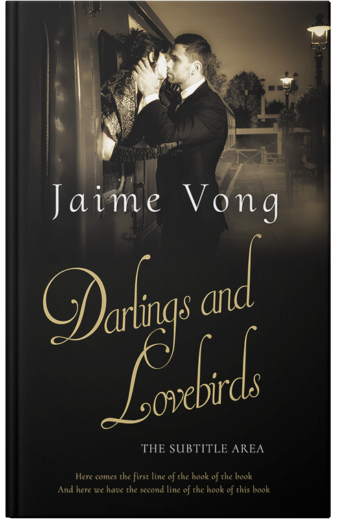 Front view of Premade Romance Book Cover - Cod Gray