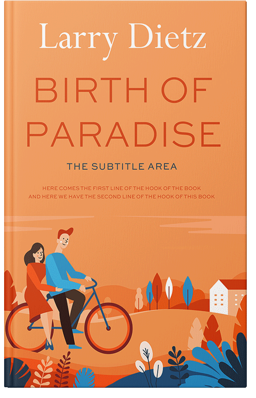 Front view of Premade Romance Book Cover - Tan Hide