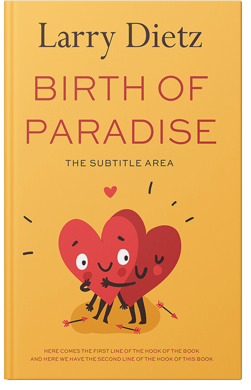 Front view of Premade Romance Book Cover - Saffron Mango