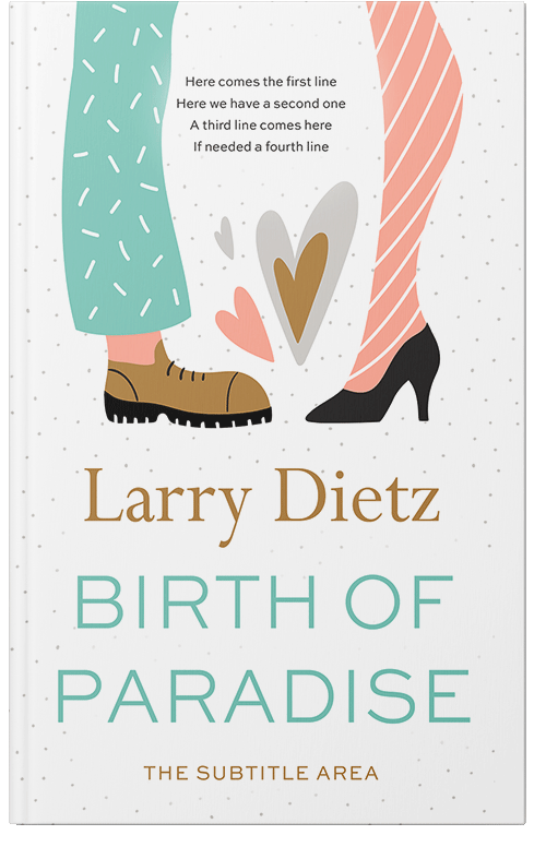 Front view of Premade Romance Book Cover - Almond