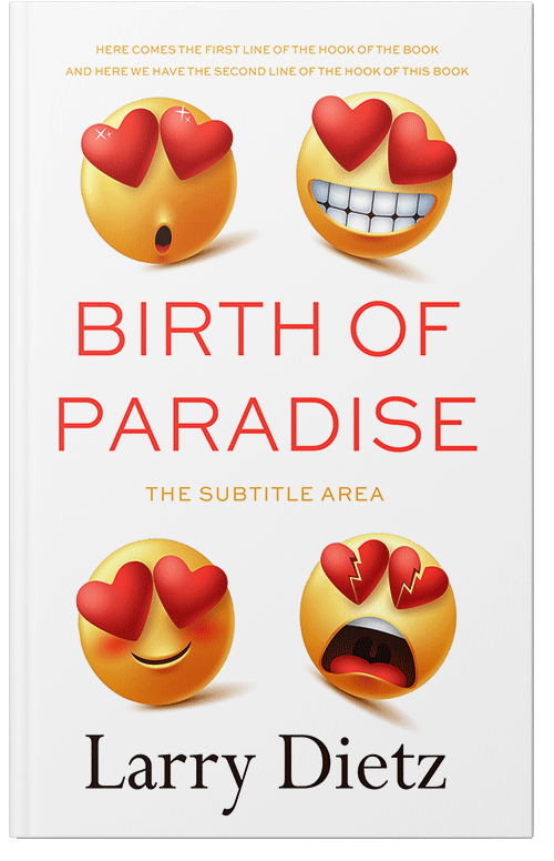 Front view of Premade Romance Book Cover - Fire Bush