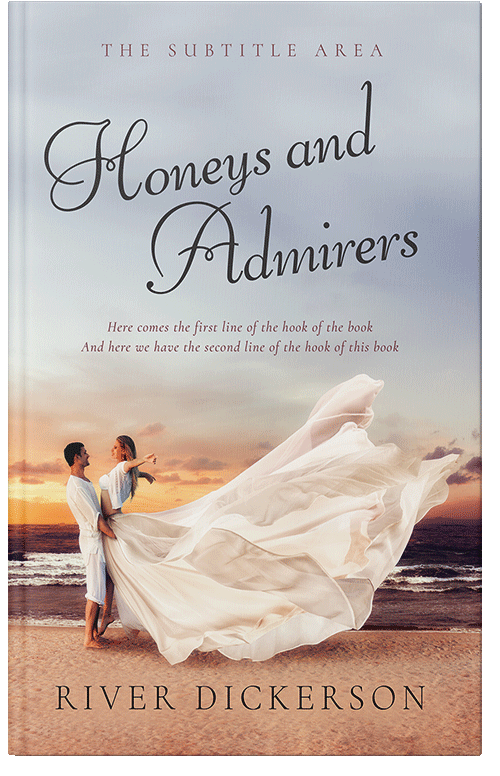 Front view of Premade Romance Book Cover - Swirl