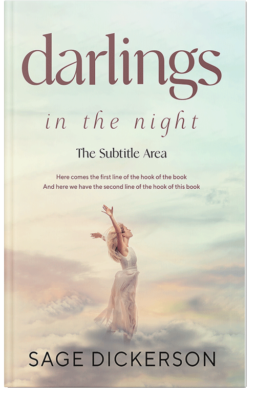 Front view of Premade Romance Book Cover - Satin Linen