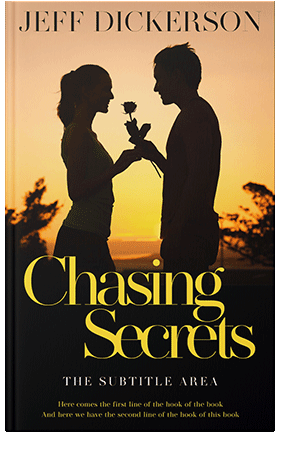 Pre Made Book Cover Golden Sand