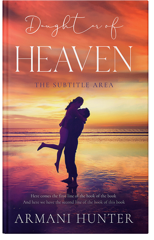 Front view of Premade Romance Book Cover - Raw Sienna