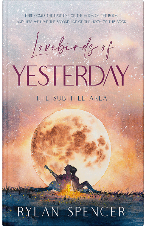 Front view of Premade Romance Book Cover - Rose Fog