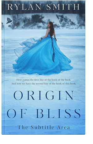 Pre Made Book Cover Cornflower