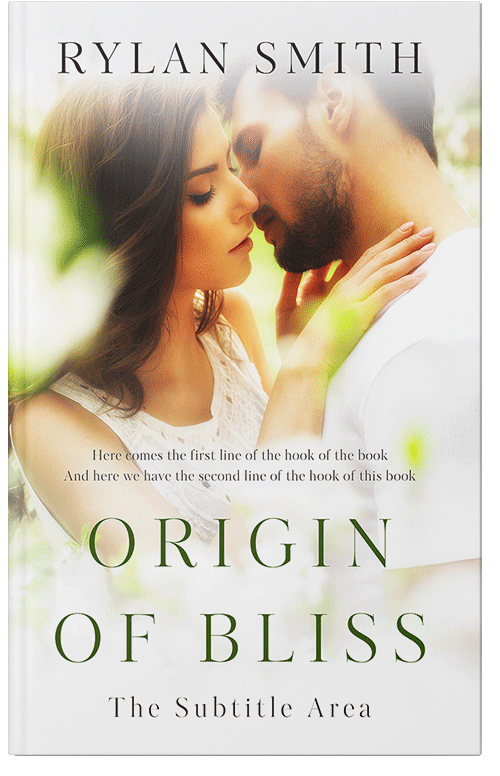 Front view of Premade Erotica Book Cover - Ecru White