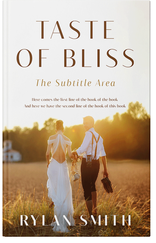 Front view of Premade Romance Book Cover - Cararra