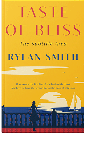 Pre Made Book Cover Lightning Yellow