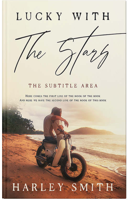 Front view of Premade Romance Book Cover - Coconut Cream