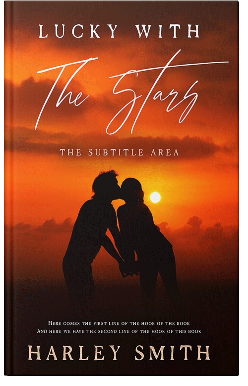 Front view of Premade Romance Book Cover - Graphite