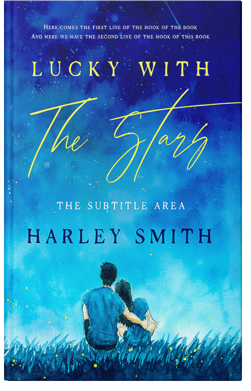 Front view of Premade Romance Book Cover - Lochmara