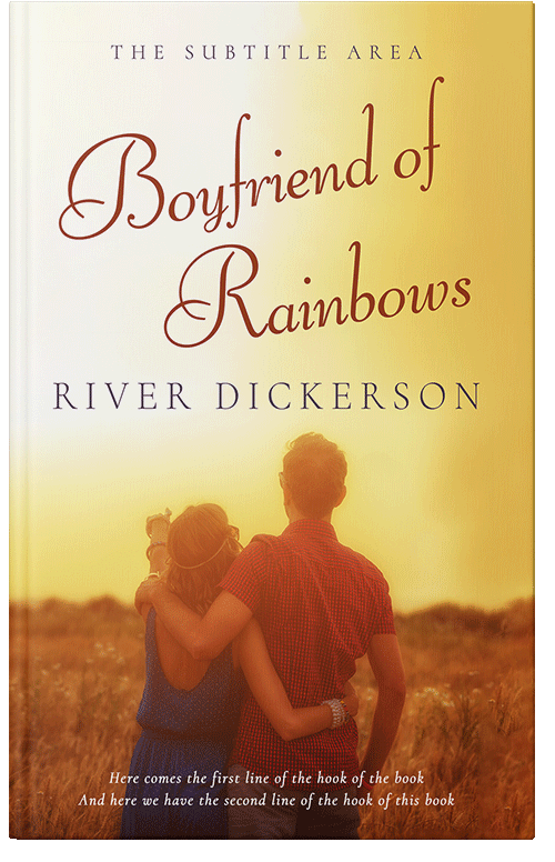 Front view of Premade Romance Book Cover - Cognac