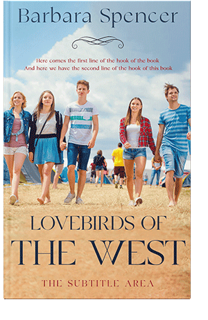 Pre Made Book Cover Swirl