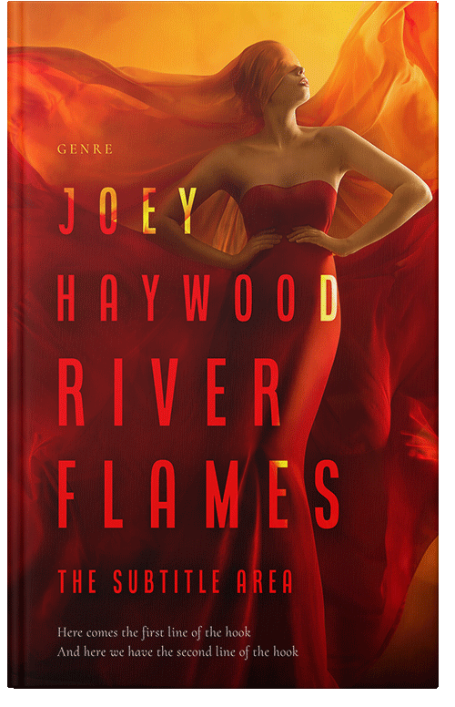 Front view of Premade Erotica Book Cover - Rustic Red