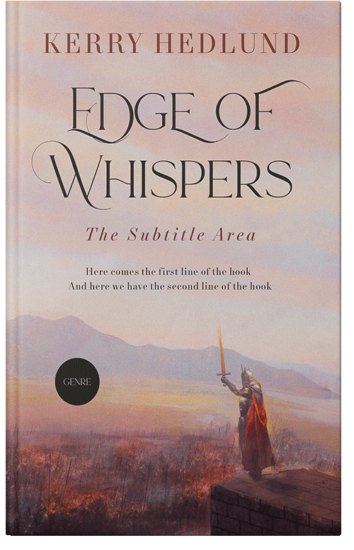 Front view of Premade Fantasy Book Cover - Clam Shell