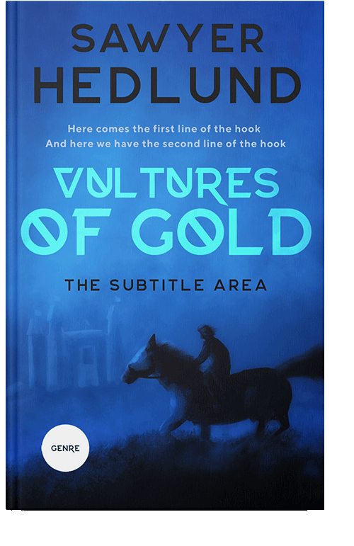 Front view of Denim #11544 - Premade Fantasy Book Cover