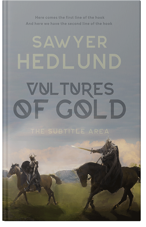 Front view of Premade Fantasy Book Cover - Oslo Gray