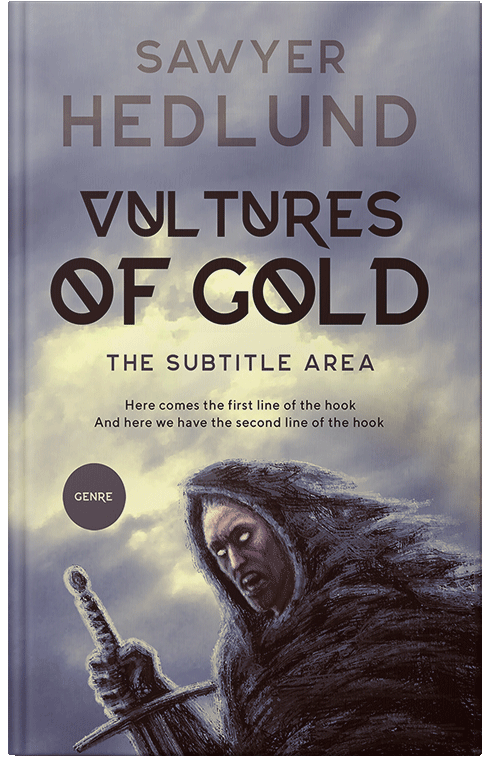 Front view of Premade Fantasy Book Cover - Mountain Mist