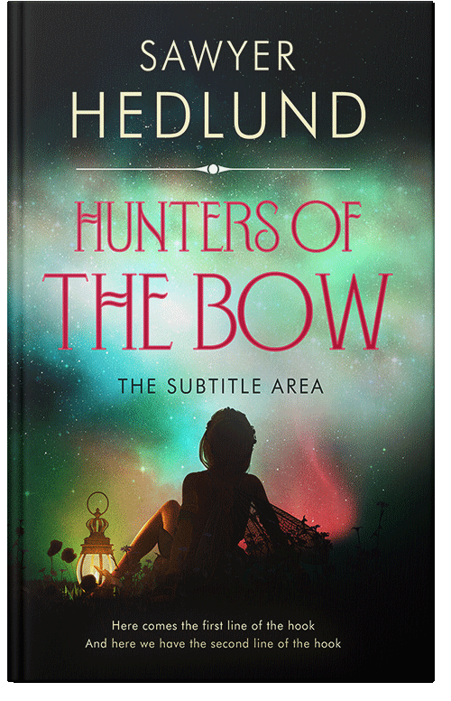 Front view of Premade Fantasy Book Cover - Log Cabin