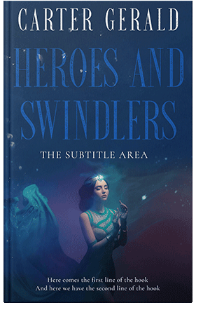 Pre Made Book Cover Blue Zodiac