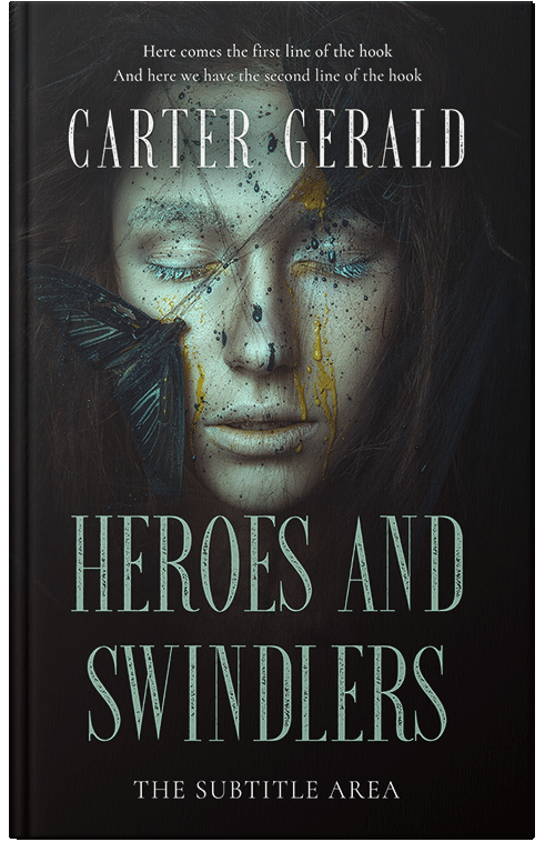 Front view of Premade Fantasy Book Cover - Cod Gray