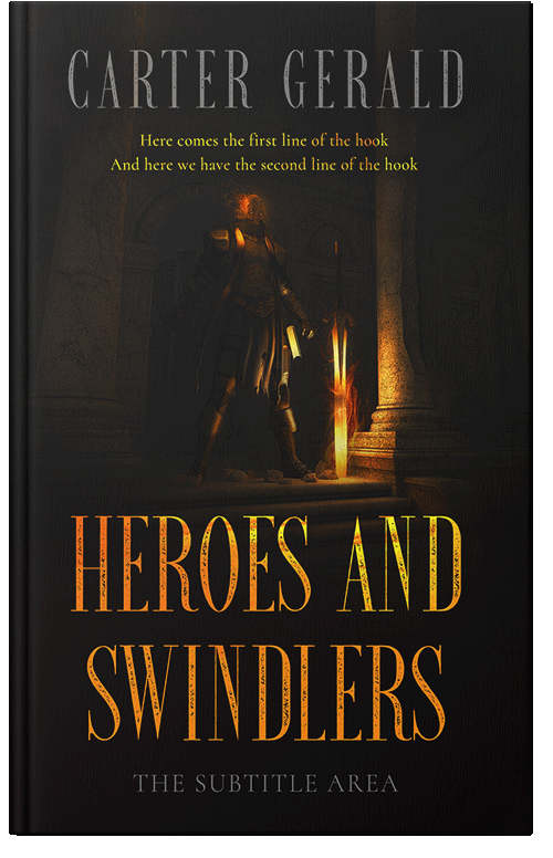 Front view of Premade Fantasy Book Cover - Zeus