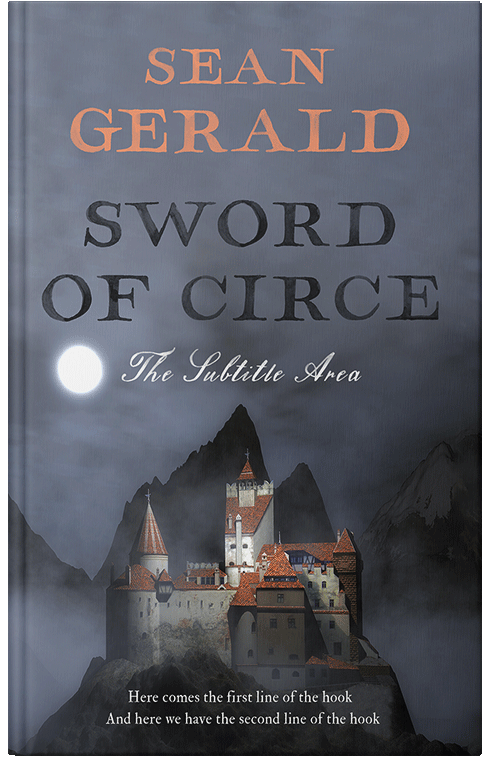 Front view of Premade Fantasy Book Cover - Shuttle Gray