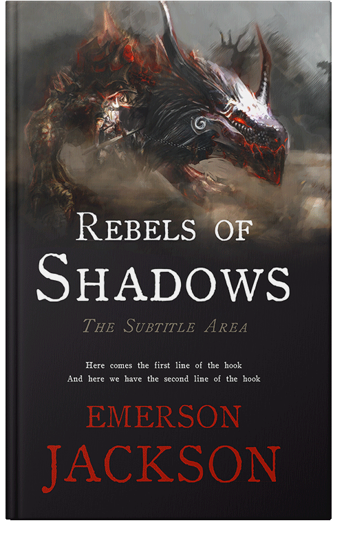 Front view of Premade Fantasy Book Cover - Thunder