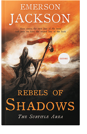 Pre Made Book Cover Red Damask