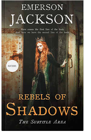 Pre Made Book Cover Antique Brass