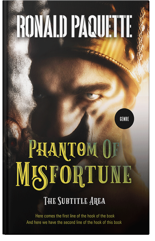 Front view of Premade Historical Book Cover - Straw