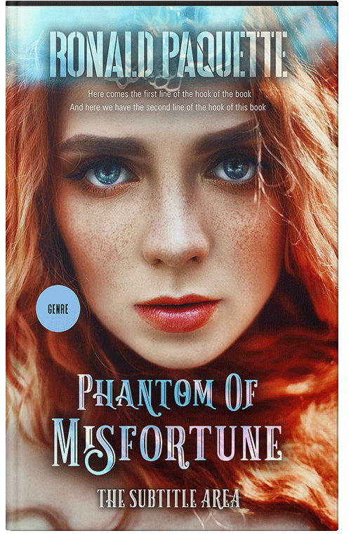 Front view of Premade Fantasy Book Cover - Silk