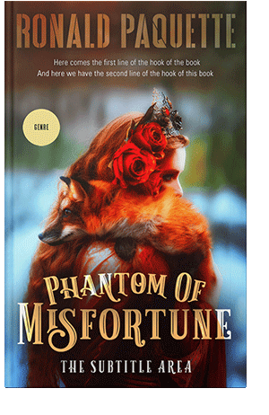 Pre Made Book Cover Cocoa Bean