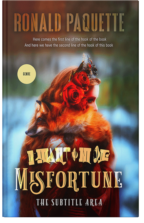 Front view of Premade Fantasy Book Cover - Cocoa Bean