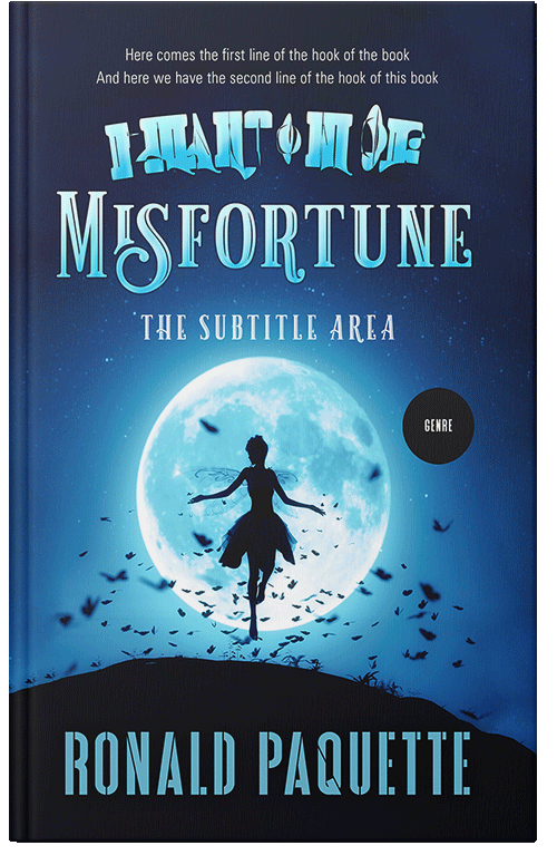 Front view of Premade Fantasy Book Cover - Ebony