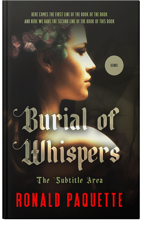 Front view of Premade Fantasy Book Cover - Antique Brass