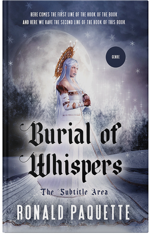 Front view of Premade Fantasy Book Cover - French Gray