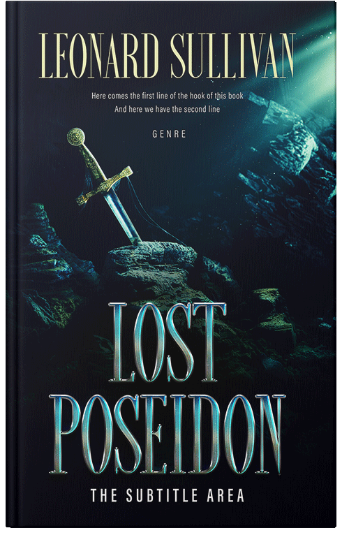 Front view of Premade Fantasy Book Cover - Black Pearl