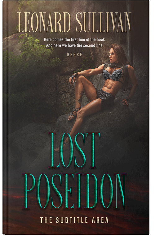 Front view of Premade Fantasy Book Cover - Zeus